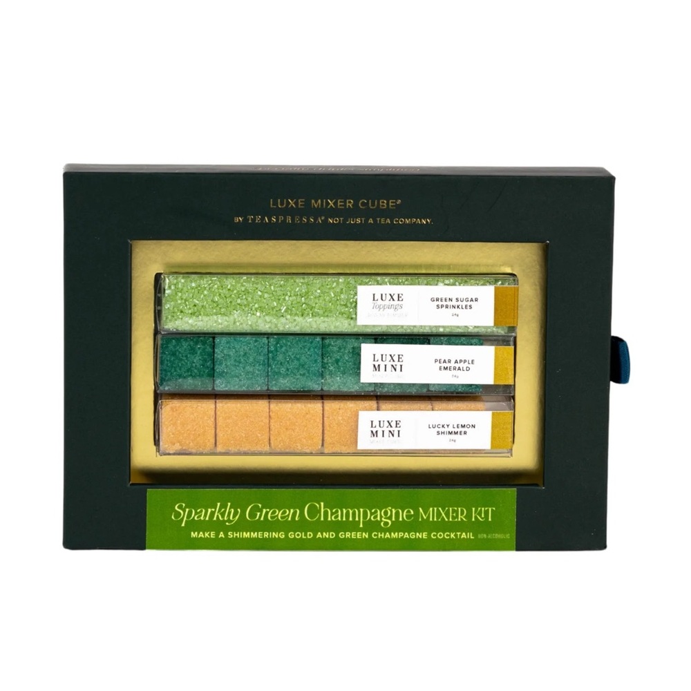 Teaspressa Sparkly Green Champagne Mixer Set